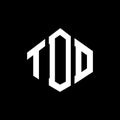 TDD letter logo design with polygon shape. TDD polygon and cube shape logo design. TDD hexagon vector logo template white and Royalty Free Stock Photo