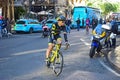 TDE Direct Energie Rider In The Streets Of Alicante Royalty Free Stock Photo