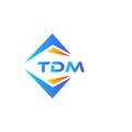 TDM abstract technology logo design on white background. TDM creative initials letter logo concept Royalty Free Stock Photo