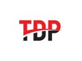 TDP Letter Initial Logo Design Vector Illustration Royalty Free Stock Photo
