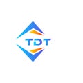 TDT abstract technology logo design on white background. TDT creative initials letter logo concept Royalty Free Stock Photo