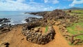 Te Pito o Te Henua, The Navel of the World, Easter Island, Chile Royalty Free Stock Photo