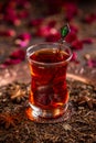 Tea in a armudu glass Royalty Free Stock Photo