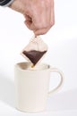 Tea bag and cup