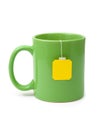 Tea bag in cup Royalty Free Stock Photo