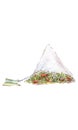Tea bag pyramid, watercolor illustration Royalty Free Stock Photo