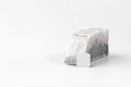 Tea bags on a white background. Copy space. Space for text. Concept of a tea party Royalty Free Stock Photo