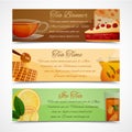 Tea banners set Royalty Free Stock Photo