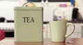 Tea box and cup