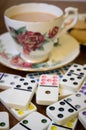 Tea Break - Domino Royalty Free Stock Photo