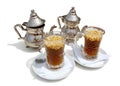 Tea with cedar nutlets on-tunisia Royalty Free Stock Photo