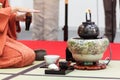 The Tea Ceremony. Japan. Kawaii. Royalty Free Stock Photo