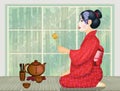 Tea ceremony ritual Royalty Free Stock Photo