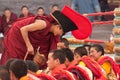 Tea Ceremony, Sakya Buddhist monastery, Tibet Royalty Free Stock Photo