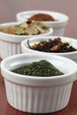 Tea collection - bancha or sencha green tea Royalty Free Stock Photo