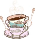 Tea cup background