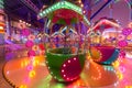 Tea cup carousel indoor playground Royalty Free Stock Photo