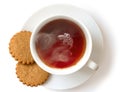 Cup of hot black tea. Royalty Free Stock Photo