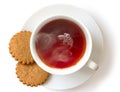 Cup of hot rooibos tea. Royalty Free Stock Photo