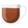 Tea cup icon, cartoon style Royalty Free Stock Photo
