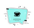Tea cup icon. Coffee drink sign. Vector