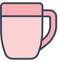 Tea Cup Isolated Vector icon which can be easily modified or edit Royalty Free Stock Photo