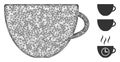 Tea Cup Polygonal Web Vector Mesh Illustration Royalty Free Stock Photo