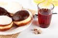 Tea With Donuts Royalty Free Stock Photo