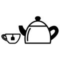 Tea drink icon vector design template basic RGB Royalty Free Stock Photo