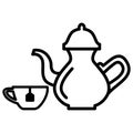 Tea drink icon vector design template basic RGB Royalty Free Stock Photo
