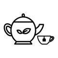 Tea drink icon vector design template basic RGB Royalty Free Stock Photo