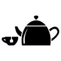 Tea drink icon vector design template basic RGB Royalty Free Stock Photo