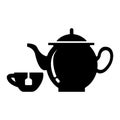 Tea drink icon vector design template basic RGB Royalty Free Stock Photo