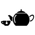 Tea drink icon vector design template basic RGB Royalty Free Stock Photo
