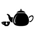 Tea drink icon vector design template basic RGB Royalty Free Stock Photo