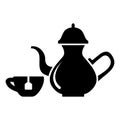 Tea drink icon vector design template basic RGB Royalty Free Stock Photo