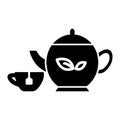 Tea drink icon vector design template basic RGB Royalty Free Stock Photo