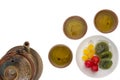 tea drinking set isolate Royalty Free Stock Photo