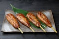 Tea duck Tsukune meatballs skewers Royalty Free Stock Photo