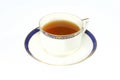 Tea in elegance classic porcelain cup isolated Royalty Free Stock Photo