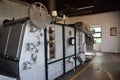 Tea factory inside, equipment and process