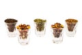 Tea flavors dry plants