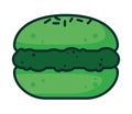 tea green macaroon