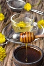 Tea with honey dandelion
