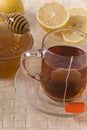 Tea, honey and lemon Royalty Free Stock Photo