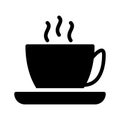 Tea vector glyph flat  icon Royalty Free Stock Photo