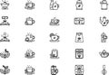 Tea icons collection is a vector illustration with editable stroke. Royalty Free Stock Photo
