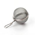 Tea infuser ball on white background Royalty Free Stock Photo