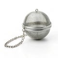 Tea infuser ball on white background Royalty Free Stock Photo