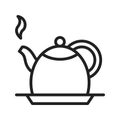 Tea Kettel icon image. Royalty Free Stock Photo
